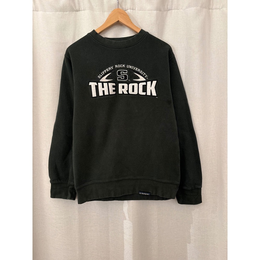 CI Sport Slippery Rock University The Rock Sweatshirt Black Small Collegiate
